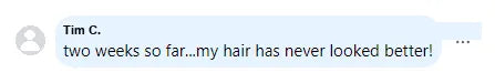 Screenshot of a Facebook comment about the Yoracare shampoo bar