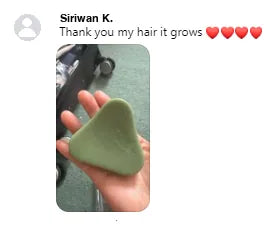 Screenshot of a Facebook comment about the Yoracare shampoo bar