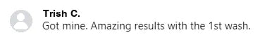 Screenshot of a Facebook comment about the Yoracare shampoo bar