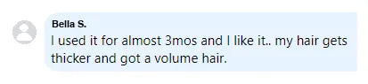 Screenshot of a Facebook comment about the Yoracare shampoo bar