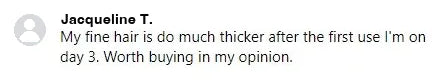 Screenshot of a Facebook comment about the Yoracare shampoo bar