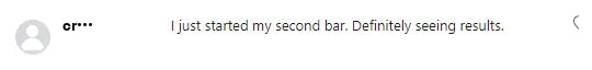 Screenshot of a Facebook comment about the Yoracare shampoo bar