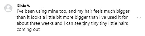 Screenshot of a Facebook comment about the Yoracare shampoo bar