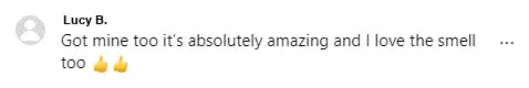 Screenshot of a Facebook comment about the Yoracare shampoo bar