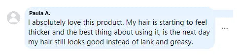 Screenshot of a Facebook comment about the Yoracare shampoo bar