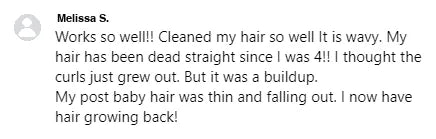 Screenshot of a Facebook comment about the Yoracare shampoo bar