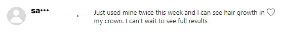 Screenshot of a Facebook comment about the Yoracare shampoo bar